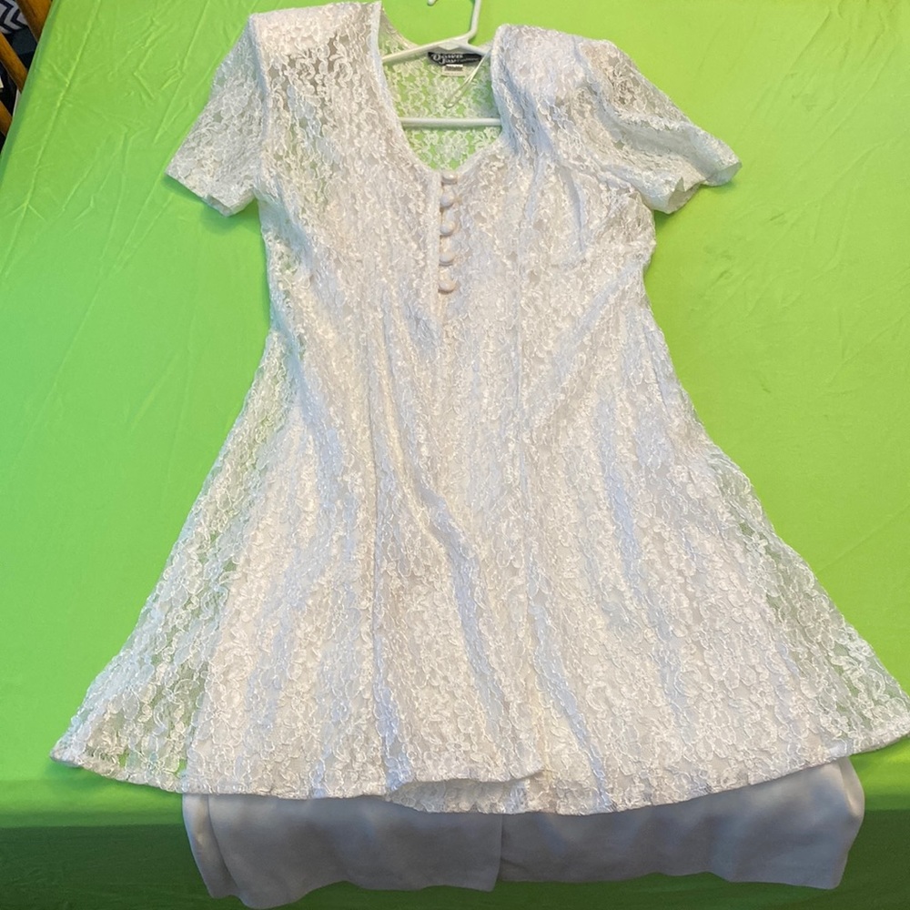 White short dress